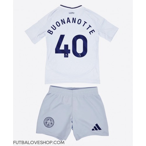 Dres Leicester City Facundo Buonanotte #40 Tretina pre deti 2024-25 Krátky Rukáv (+ trenírky)